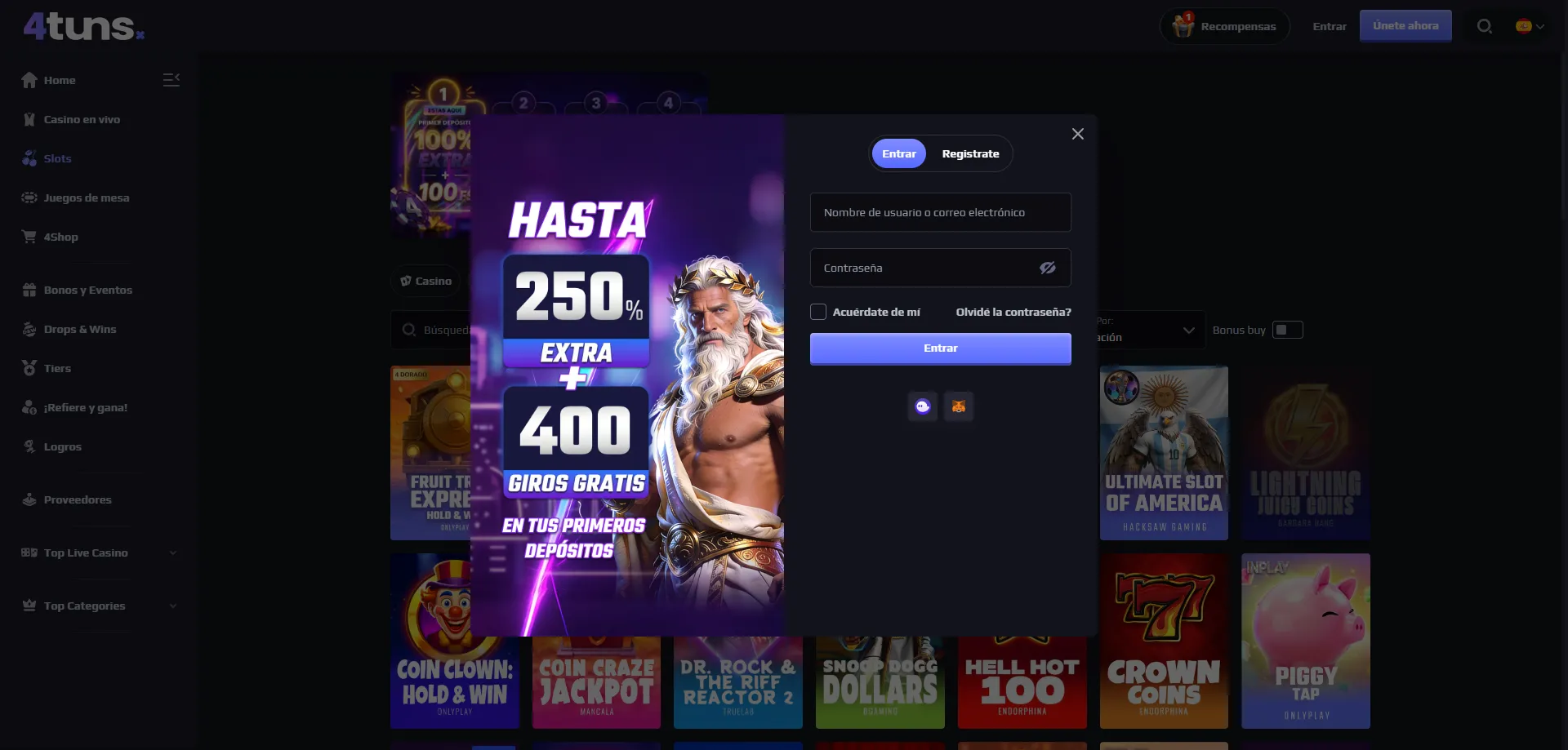 4tuns Casino Chile – cuenta segura y licencia verificada